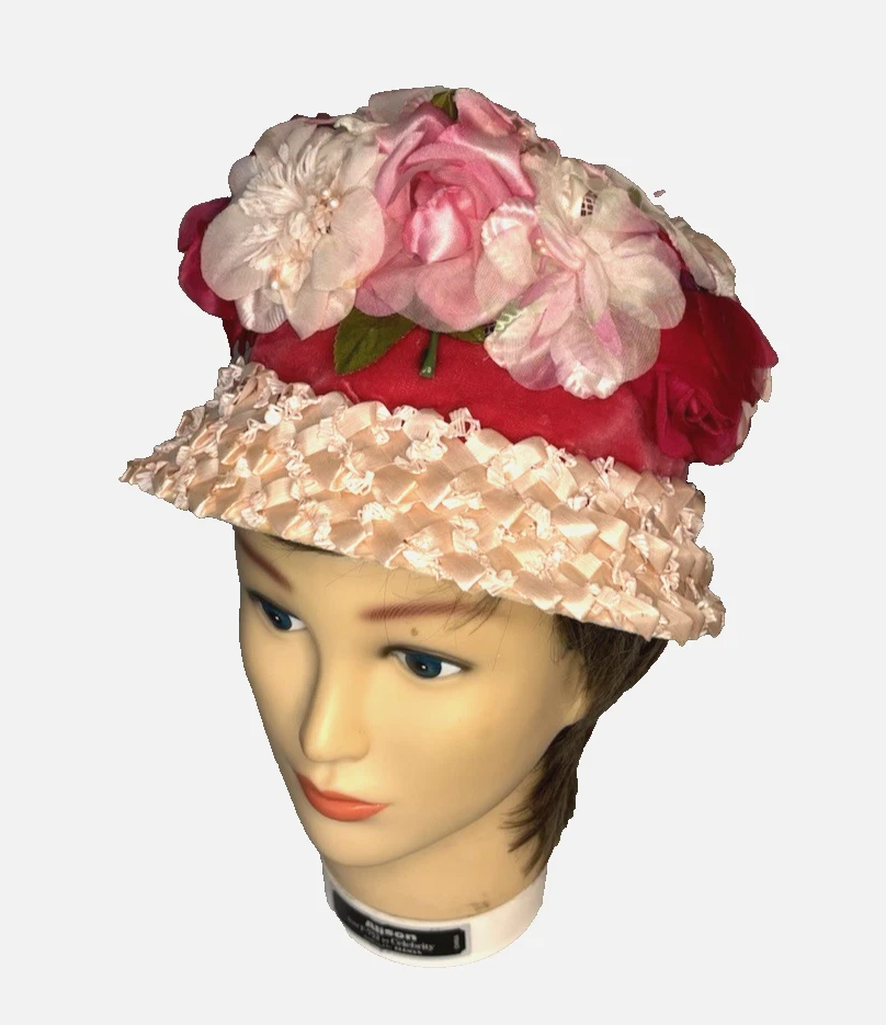 Bucket Pink Vintage Hats for Women for sale | eBay display picture 2