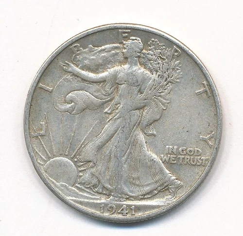 1941 S WALKING LIBERTY SILVER HALF DOLLAR