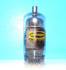 6JS6 Raytheon radio audio amplifier vintage electron vacuum tube valve 6JS6C