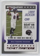 2020 Panini Rookies & Stars Ticket Masters Lamar Jackson #4 10no