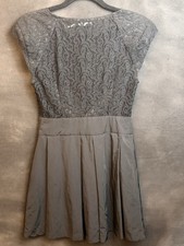 KIMCHI BLUE Urban Outfitters Dress Black Lace A-Line Skater Womens Sz 2 Small