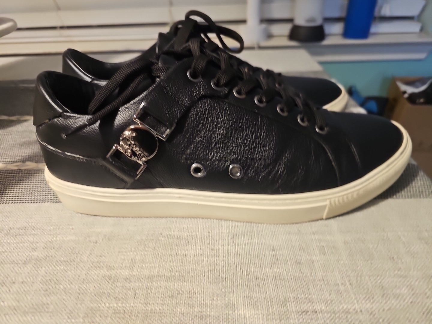 Versace Collection Sneakers Shoes Size 43/10 US Leather Trainers Medusa Designer thumbnail 4