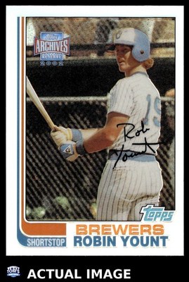 2002 Topps Archives Reserve #96 ROBIN YOUNT Milwaukee Brewers HOF Set-Break NM
