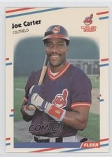 1988 Fleer Glossy Joe Carter #605 3d5