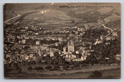 Diekirch Luxembourg Aerial View Postcard Emile Zenner c.1910s