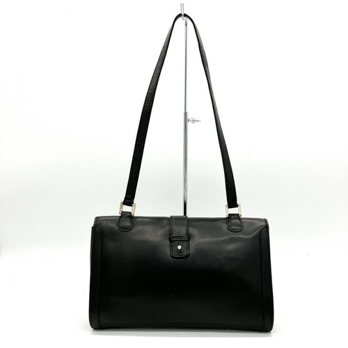 Gucci One Shoulder Bag GG Hardware Leather Black Used Authentic Excellent+ JAPAN - Picture 20 of 24