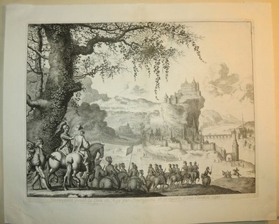 FRANZ HOGENBERGH (1540-1592) GRAVUR XVI BELAGERUNG HUY LIEGE FLANDERN RENAISS...