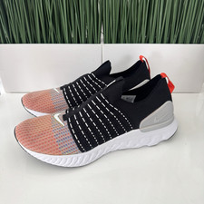 Nike React Phantom Run Flyknit NBY Mens Running Shoes Black DQ7647-001 Size 11.5
