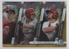 2017 Bowman Gold Refractor 24/50 Jack Flaherty Harrison Bader Breyvic Valera 1kk