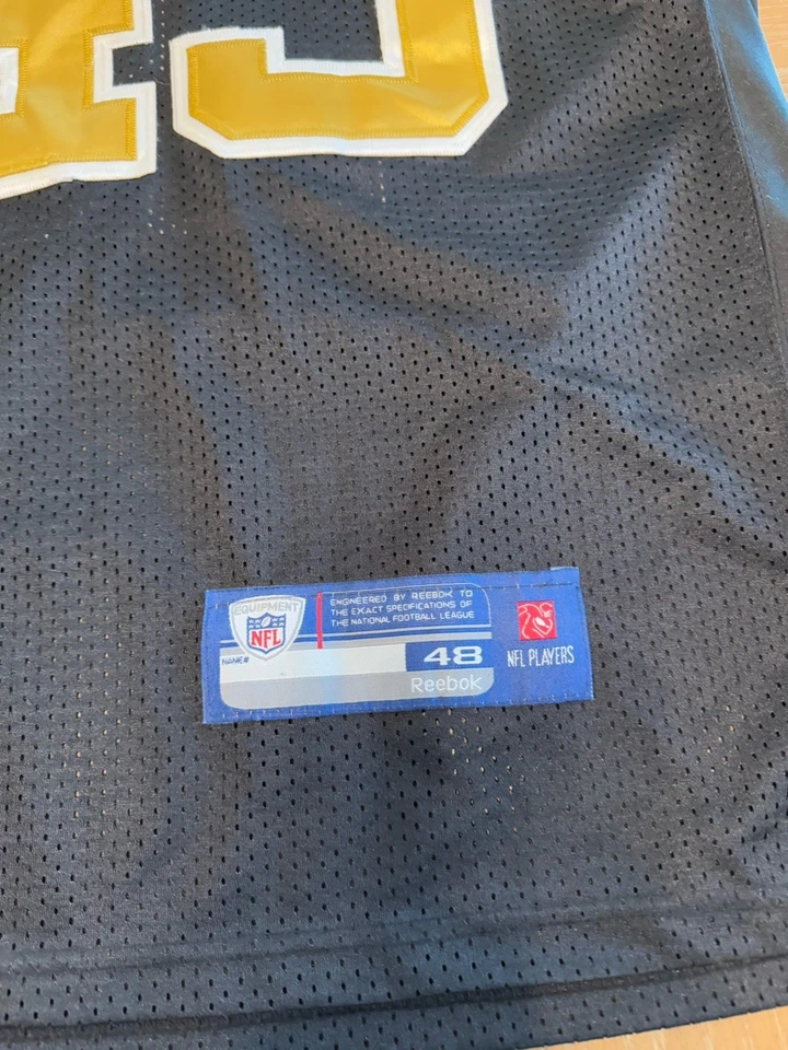 Футболка NFL Reebok Darren Sproles 43 New Orleans Saints черно-золотистая - Изображение 2 из 4