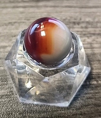 Akro Vintage Agate Pelletier Art Swirl  Mint , White Red Oxblood 3 Color