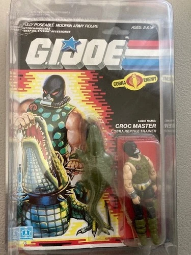 Vintage 1986 GI Joe Croc Master Mint Sealed On Card