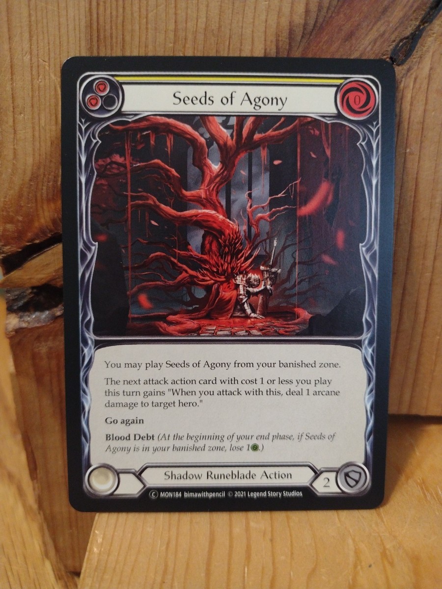 FLESH & BLOOD: Seeds of Agony MON184 Yellow | eBay