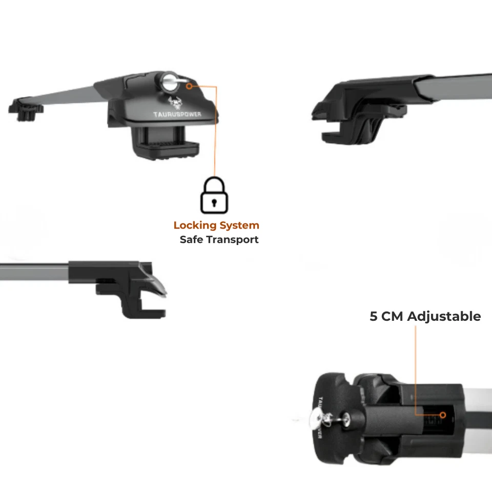 CITROEN C5 AIRCROSS 2018-2025 CARROCERÍA BARRAS TECHO GRIS AJUSTE PERFECTO 98172148 Foto 4 de 4