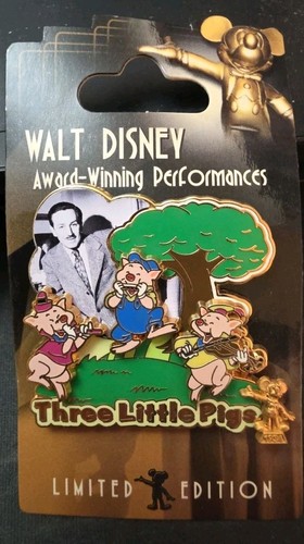 Walt Disney WDW Award Winning Performances Three Little Pigs LE 3000 2 Of 12 Pin