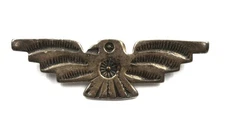 FRED HARVEY ERA VINTAGE NAVAJO THUNDERBIRD STERLING SILVER HANDMADE BROOCH PIN