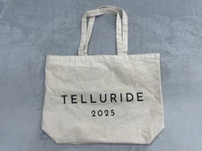 Telluride Tote Bag Canvas Natural Reusable Shopper 2025 Print