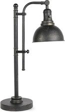 Rustic Desk Lamp Bronze Adjustable,Industrial Style Metal Task Lamps 25"-29"