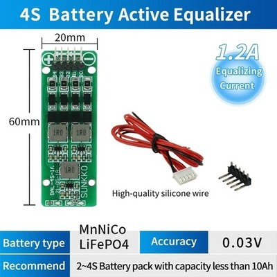SUNKKO BAL-4S-1A     Balancer 2-4S Equalizer for Ternary Iron Li #yi