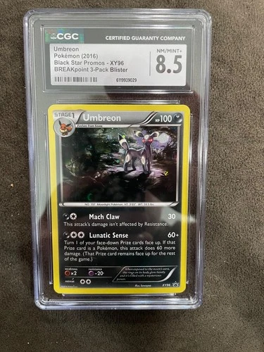 Umbreon Holo XY Black Star Promo Breakpoint #XY96 CGC 8.5 Pokemon NM