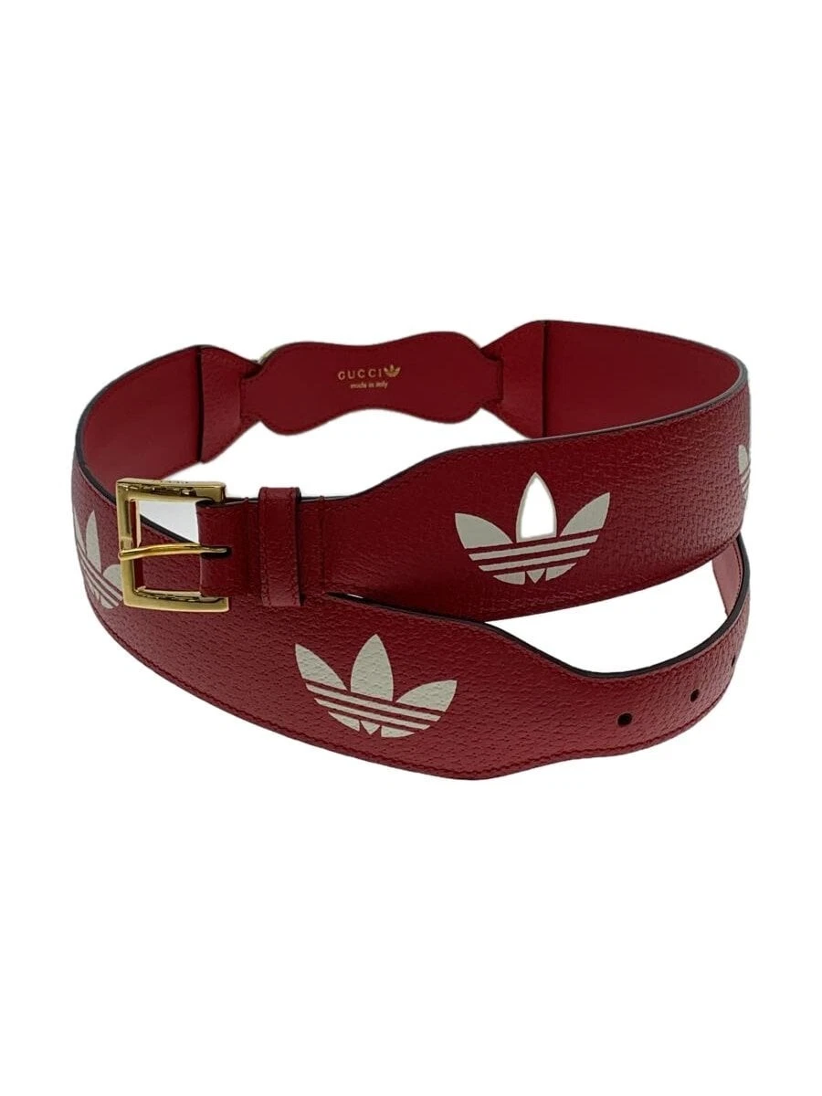 GUCCI × Ceinture adidas Cuir ROUGE Imprimé Femme 625854