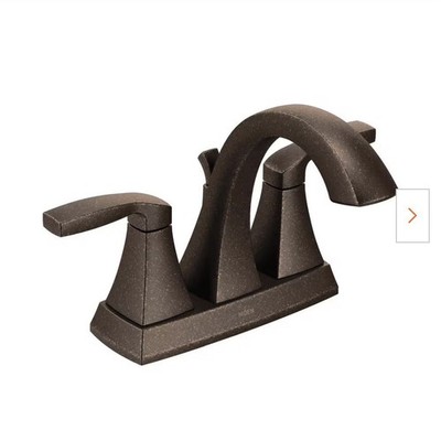 Moen 6901 Bronze Voss Double Handle Centerset Bathroom Faucet (Valve Included)