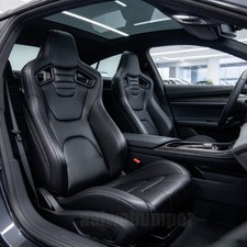 Universal Car Racing Seats Pvc Leather Sport Seats W2 Slidersblack Left Right Universal Car Racing Seats Pvc Leather Sport Seats W2 Slidersblack Left Right