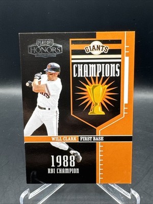 Will Clark 2004 Playoff Honors Champions #c-7 0505/1988 San Francisco Giants