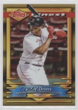 2021 Topps Finest Flashbacks Gold Refractor 42/50 Rafael Devers #102 02u3