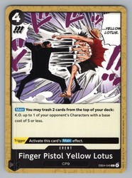 Finger Pistol Yellow Lotus EB04-049 Adventure on Kami's Island One Piece TCG Common