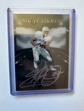 2023 Panini Black Eddie George Night Lights on card auto /20 Oilers
