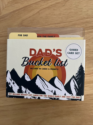 Dad s Bucket List Guided Card Set Unused, Package Wear. Eccolo