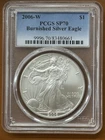 2006 W American Silver Eagle Burnished PCGS SP70 SP 70 MS70 MS 70 Coin - TCCCX