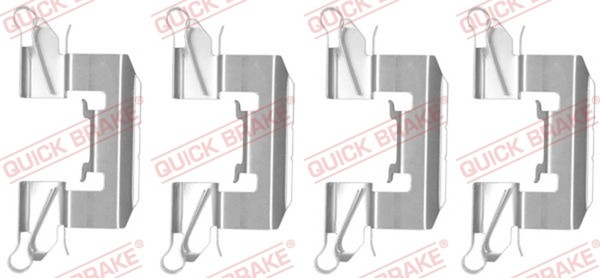 ZubehöRsatz Scheibenbremsbelag Quick Brake 109-1772 FüR Fiesta Daihatsu CB1 Ford-image