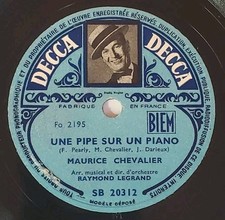 *HEAR IT!* - PERSONALITY FRENCH PICTURE LABEL Decca SB 20312 - MAURICE CHEVALIER