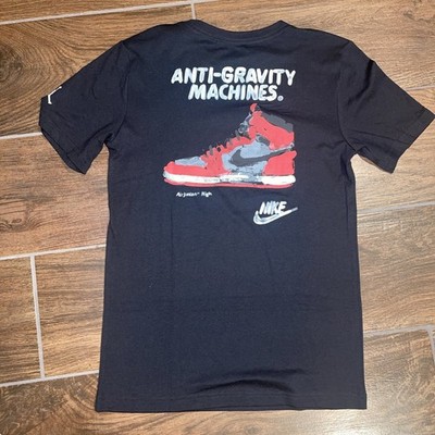 Nike Air Jordan Anti-Gravity Machines Youth Large T-Shirt Black Double-Sided
