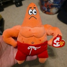 Ty Beanie Baby Patrick Star SpongeBob Plush With Tag