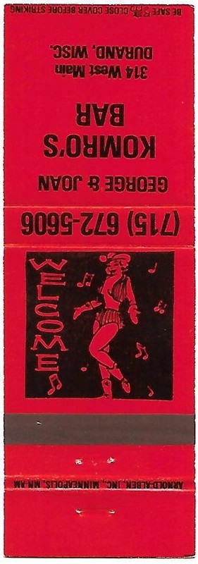 KOMRO'S BAR, DURAND WI,   COWGIEL, GIRLIE COVER