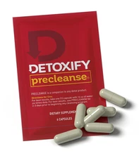 Detoxify Pre Cleanse One Day Detox 6 Capsules with Milk Thistle and Dandelion -