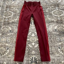 Lululemon Box It Out Tight Deep Rouge Logo Women's Size 4