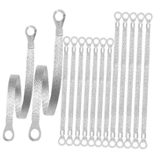 14Pcs Universal Ground Strap Automotive 10/12 Inch, Engine Ground Strap 
