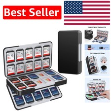 Compact Memory Card Case for 80 SD/TF Cards - Stylish and Protective Design