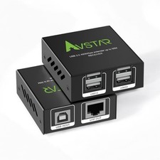 Avstar USB 2.0 extender over ethernet 165ft 50m AV-EX50-USB cat5e/6, 5V Power