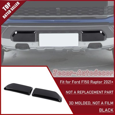 Pair Black Front Bumper Corner Cover Trim Bezel Molded For Ford F150 Raptor 21+