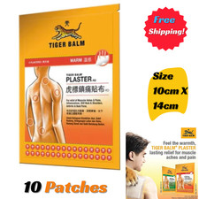 10 Patches Tiger Balm Plaster RD Relief Pain Warm 10cm x 14cm Haw Par Healthcare