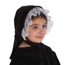 Charlie Crow 3-12 Yrs | Black Victorian Bonnet girls costume for kids