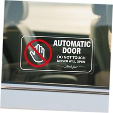 Automatic Door Car Sticker 4  2 Inches Vinyl Do Not Touch Style 1 3  9 Inch 