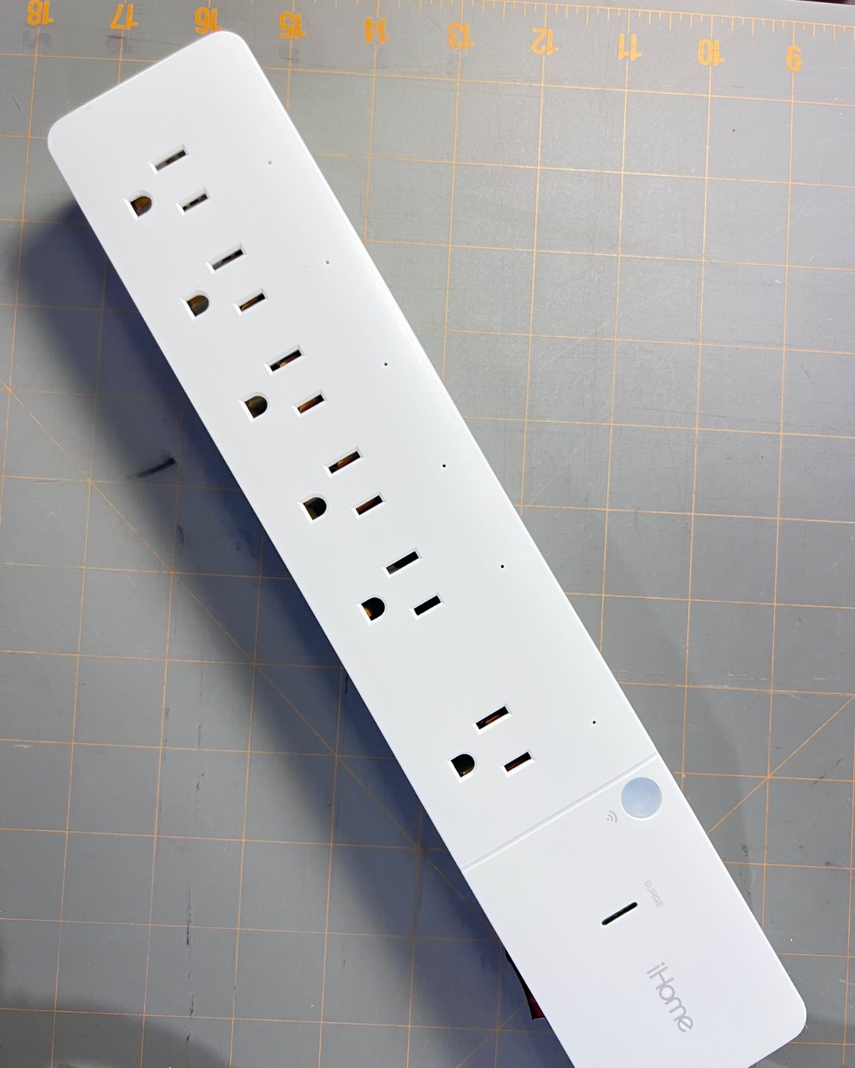 iHome 6 Outlet Smart Surge Protector Power Strip Works with Alexa + Google Home