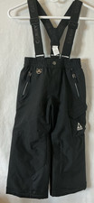 GERRY Snow Pants With Suspenders Kids X Small 5/6 Black Ski Winter