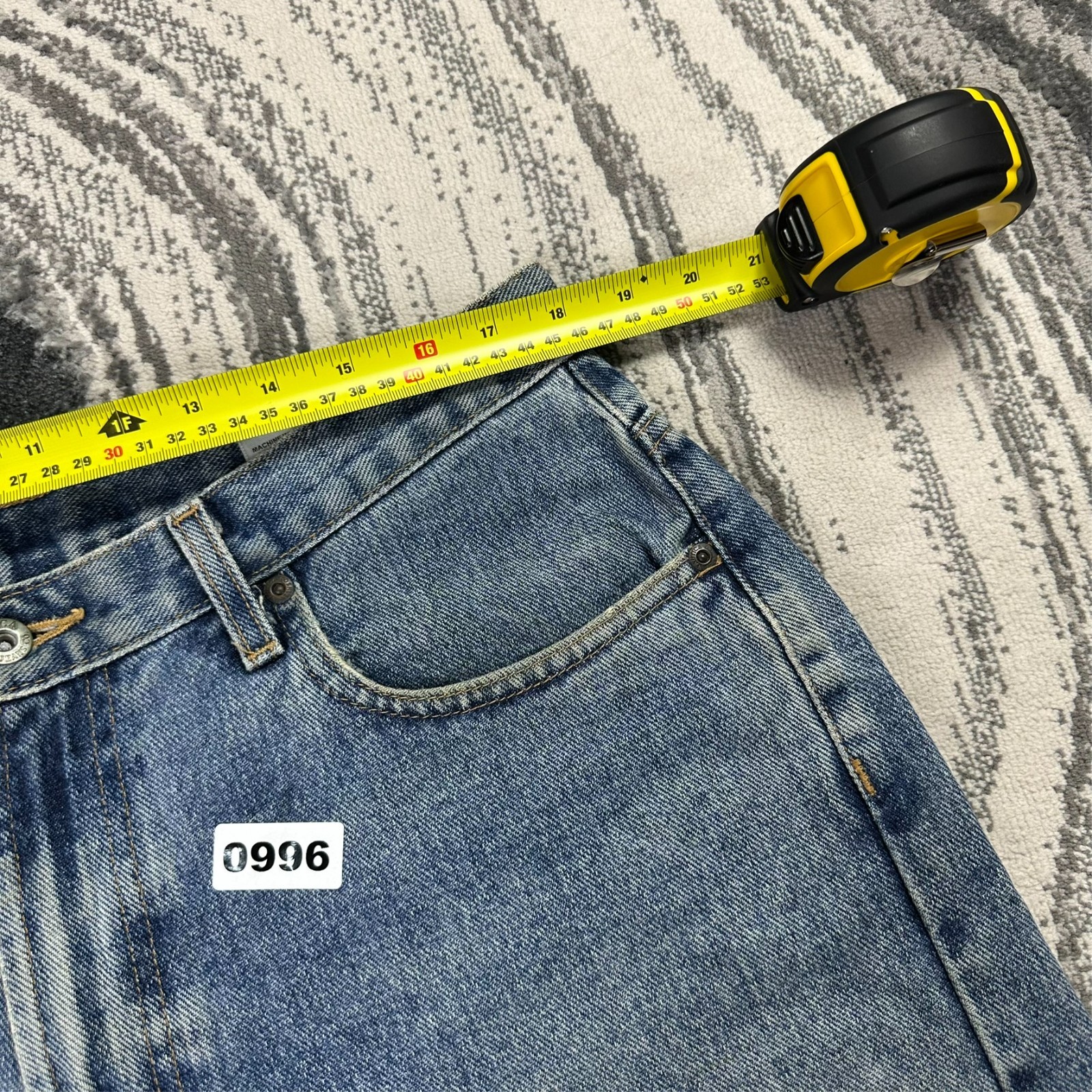 Vintage Nautica Jeans Co 2000's Y2K  Blue Cut-Off Baggy Skater Sz 34 Denim Jorts image 4